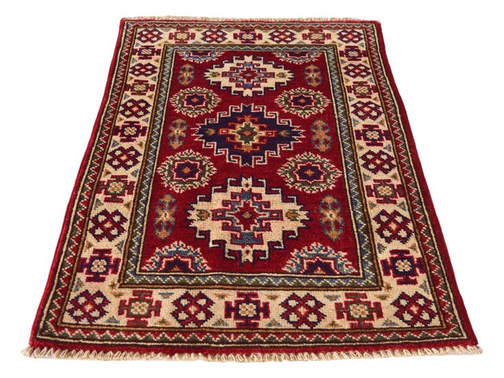 Detail image of 2' 1 x 3' 3 Hand Knotted Kazak Rug