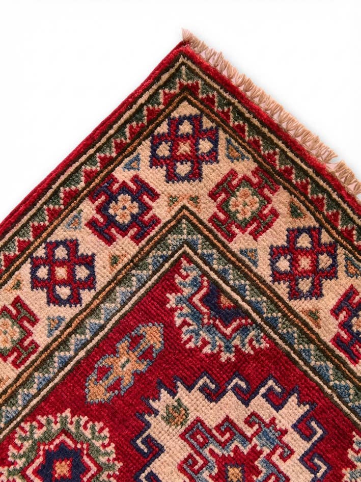 Detail image of 2' 1 x 3' 3 Hand Knotted Kazak Rug