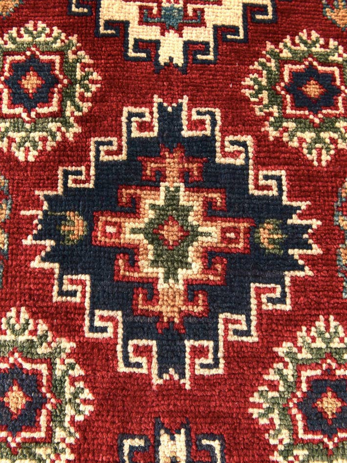 Detail image of 2' 1 x 3' 3 Hand Knotted Kazak Rug