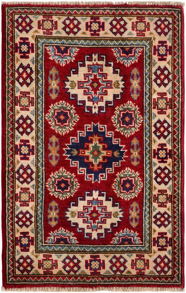 2' 1 x 3' 3 Hand Knotted Kazak Rug