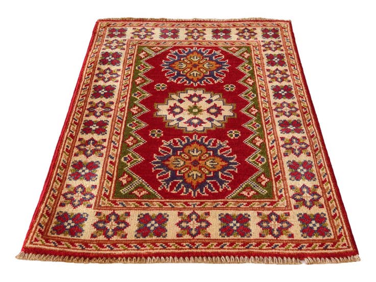 Detail image of 2' x 3' 1 Hand Knotted Kazak Rug