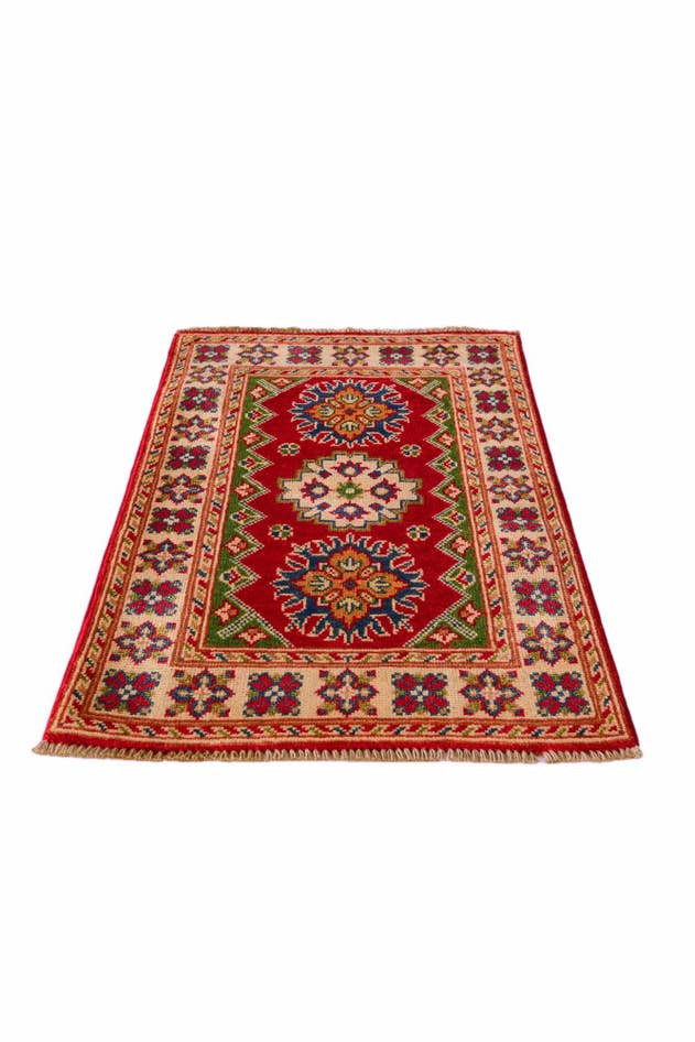 Detail image of 2' x 3' 1 Hand Knotted Kazak Rug