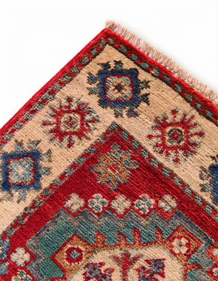 Detail image of 1' 11 x 3' Hand Knotted Kazak Rug