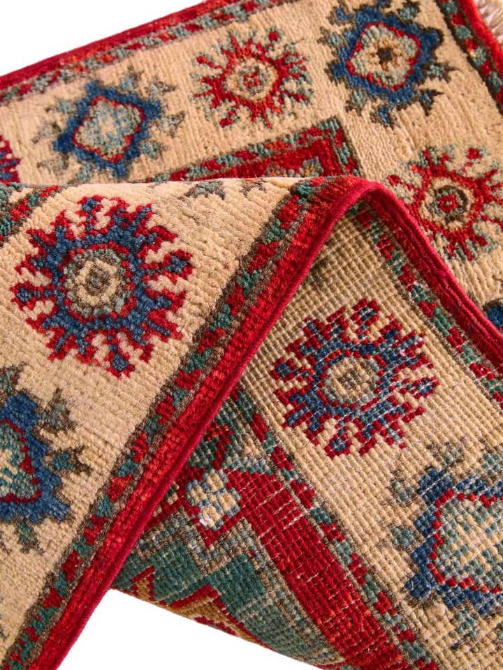 1' 11 x 3' Hand Knotted Kazak Rug
