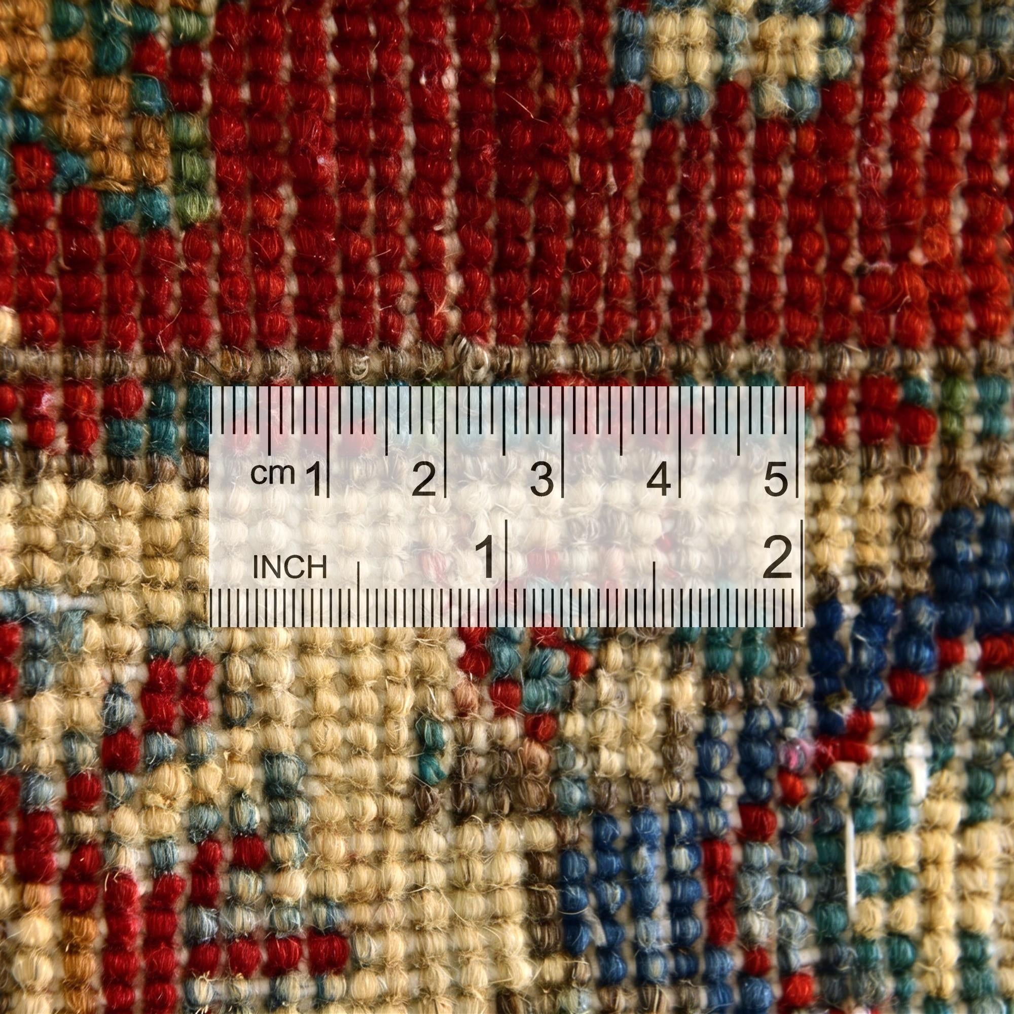 1' 11 x 3' Hand Knotted Kazak Rug