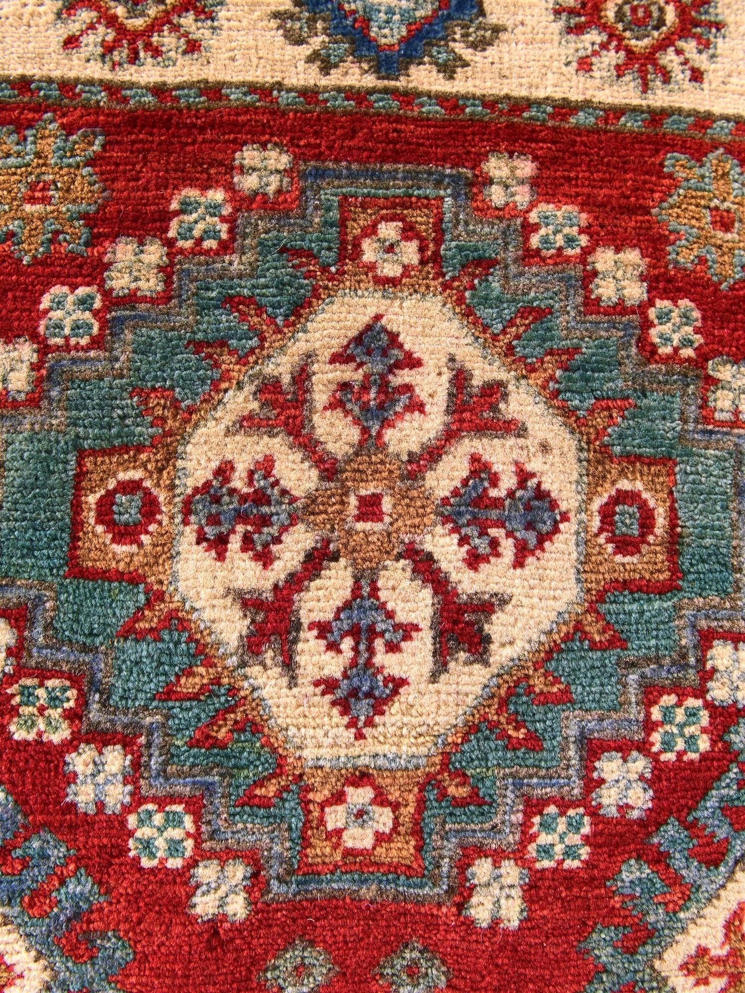1' 11 x 3' Hand Knotted Kazak Rug