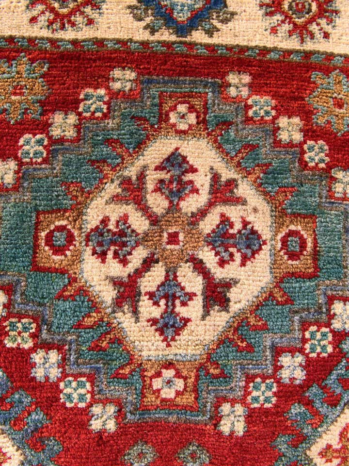 1' 11 x 3' Hand Knotted Kazak Rug