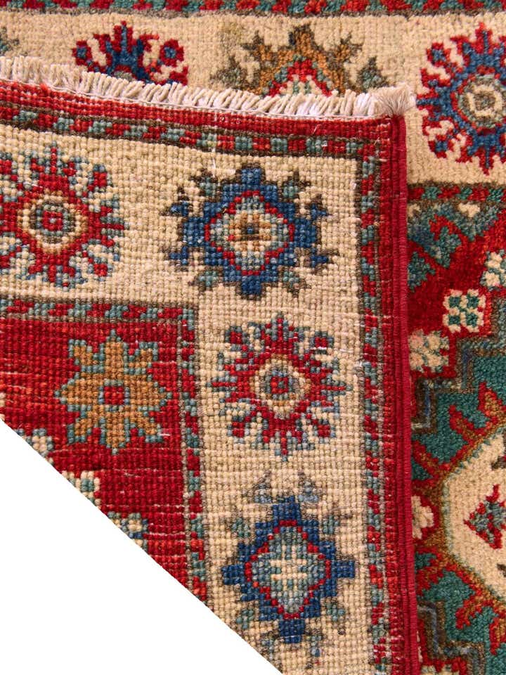 1' 11 x 3' Hand Knotted Kazak Rug