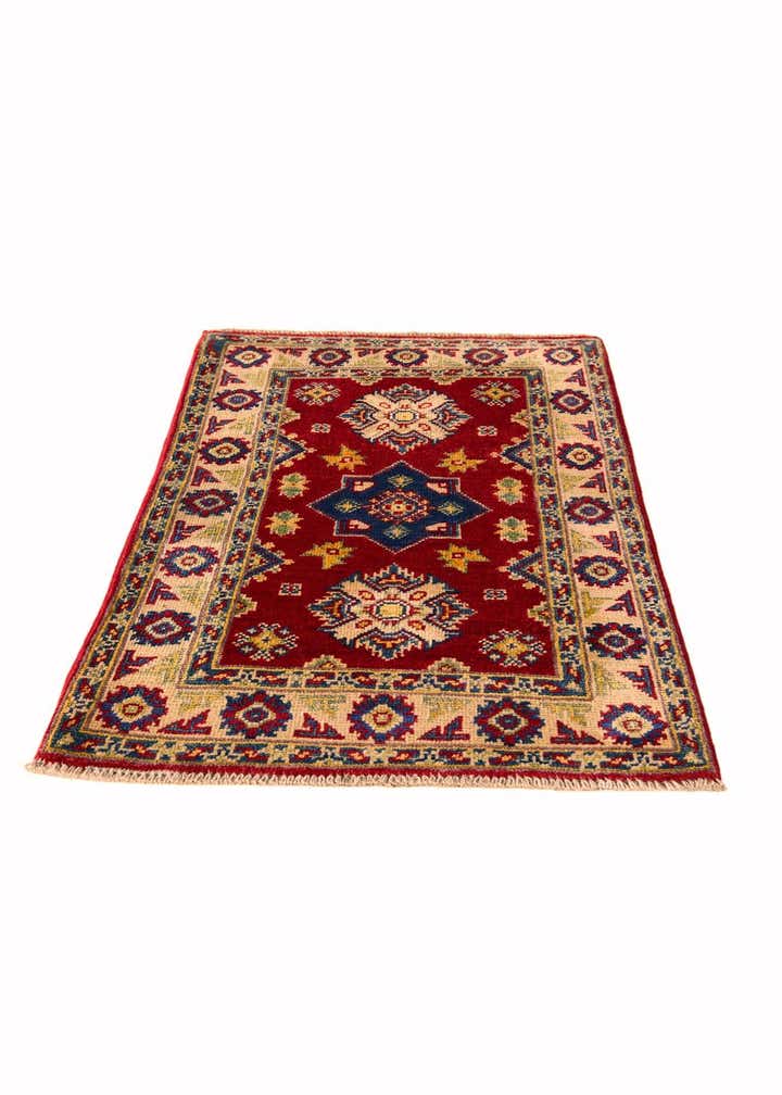 2' x 3' 1 Hand Knotted Kazak Rug