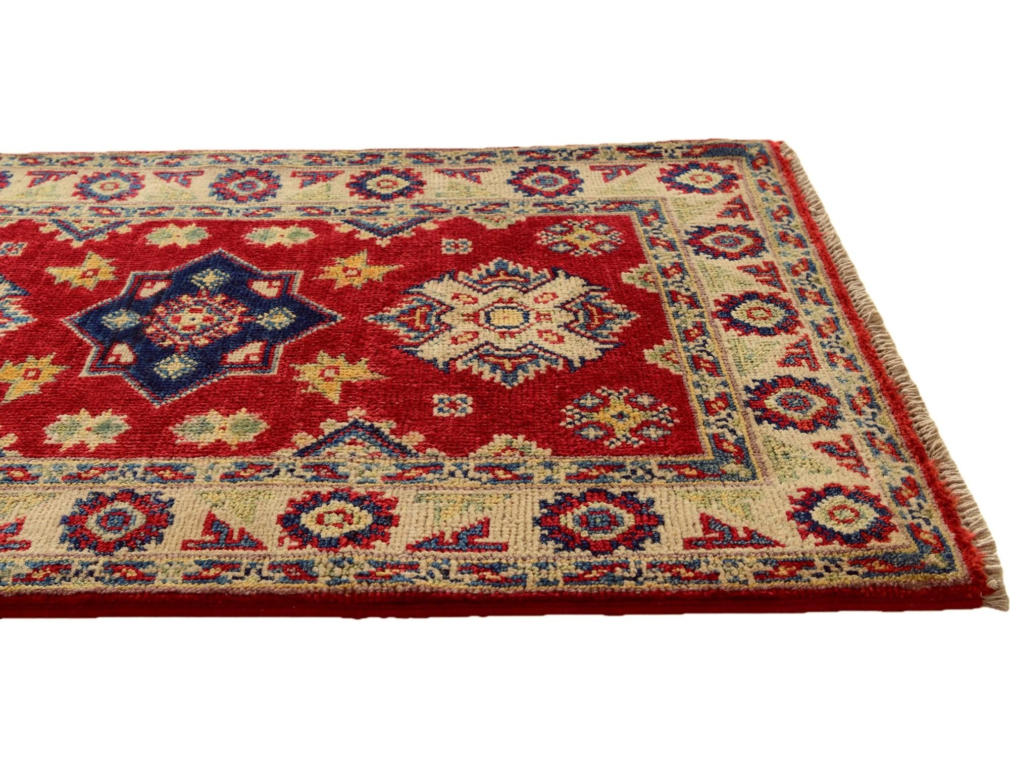 2' x 3' 1 Hand Knotted Kazak Rug