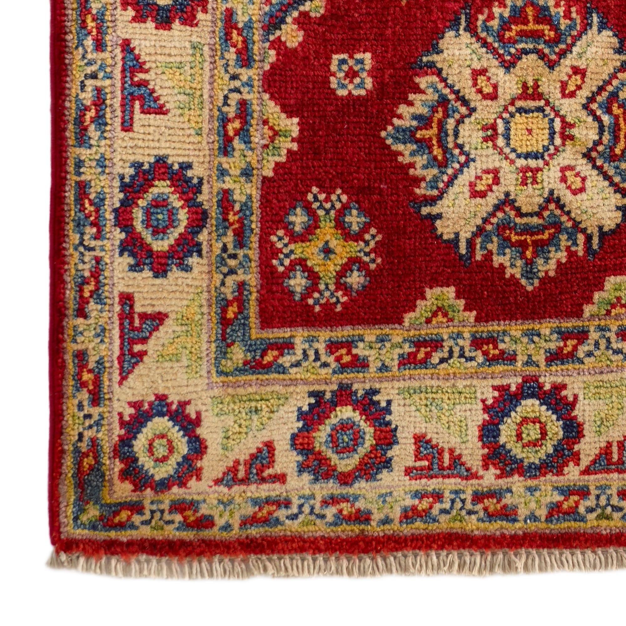 2' x 3' 1 Hand Knotted Kazak Rug