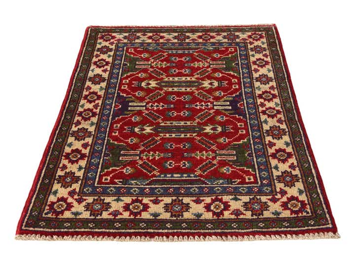 2' x 3' 1 Hand Knotted Kazak Rug