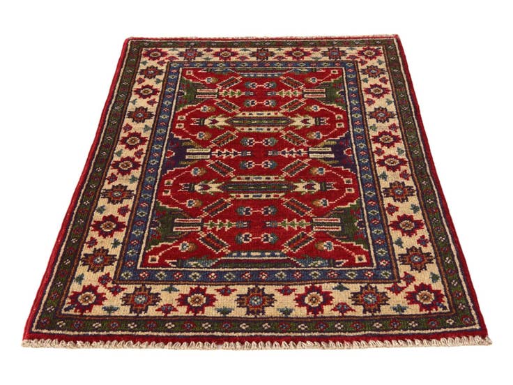 Detail image of 2' x 3' 1 Hand Knotted Kazak Rug