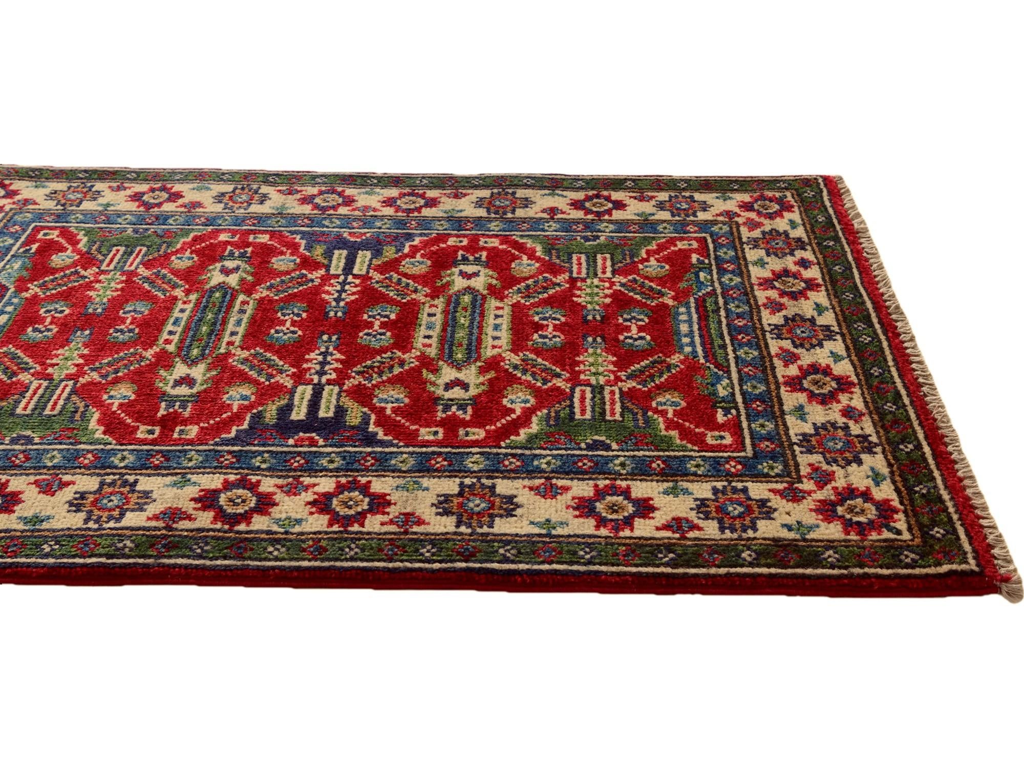 2' x 3' 1 Hand Knotted Kazak Rug