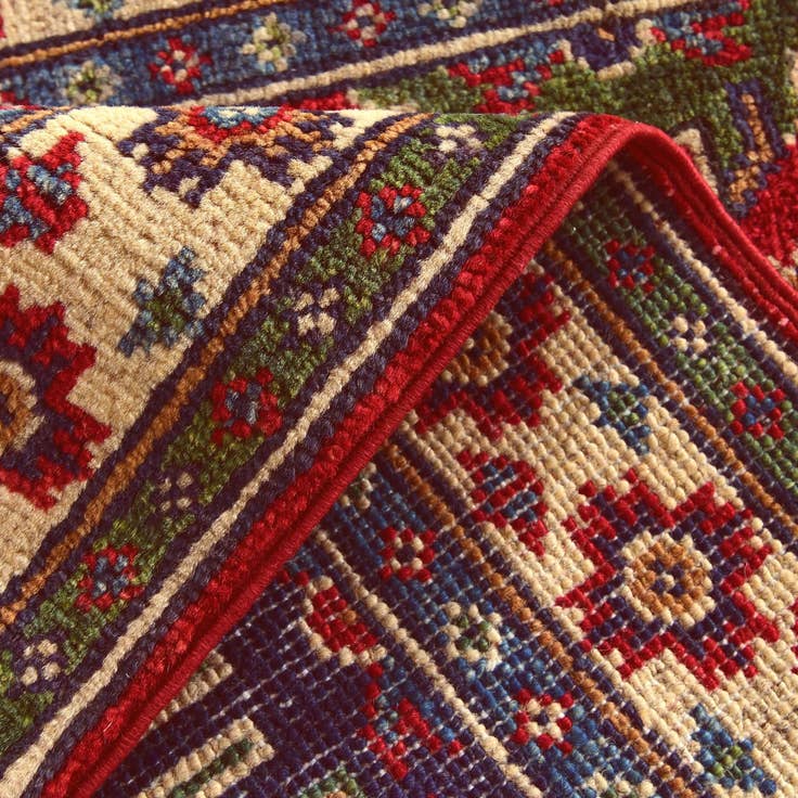 Detail image of 2' x 3' 1 Hand Knotted Kazak Rug
