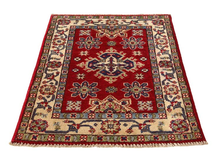 Detail image of 2' x 3' 1 Hand Knotted Kazak Rug
