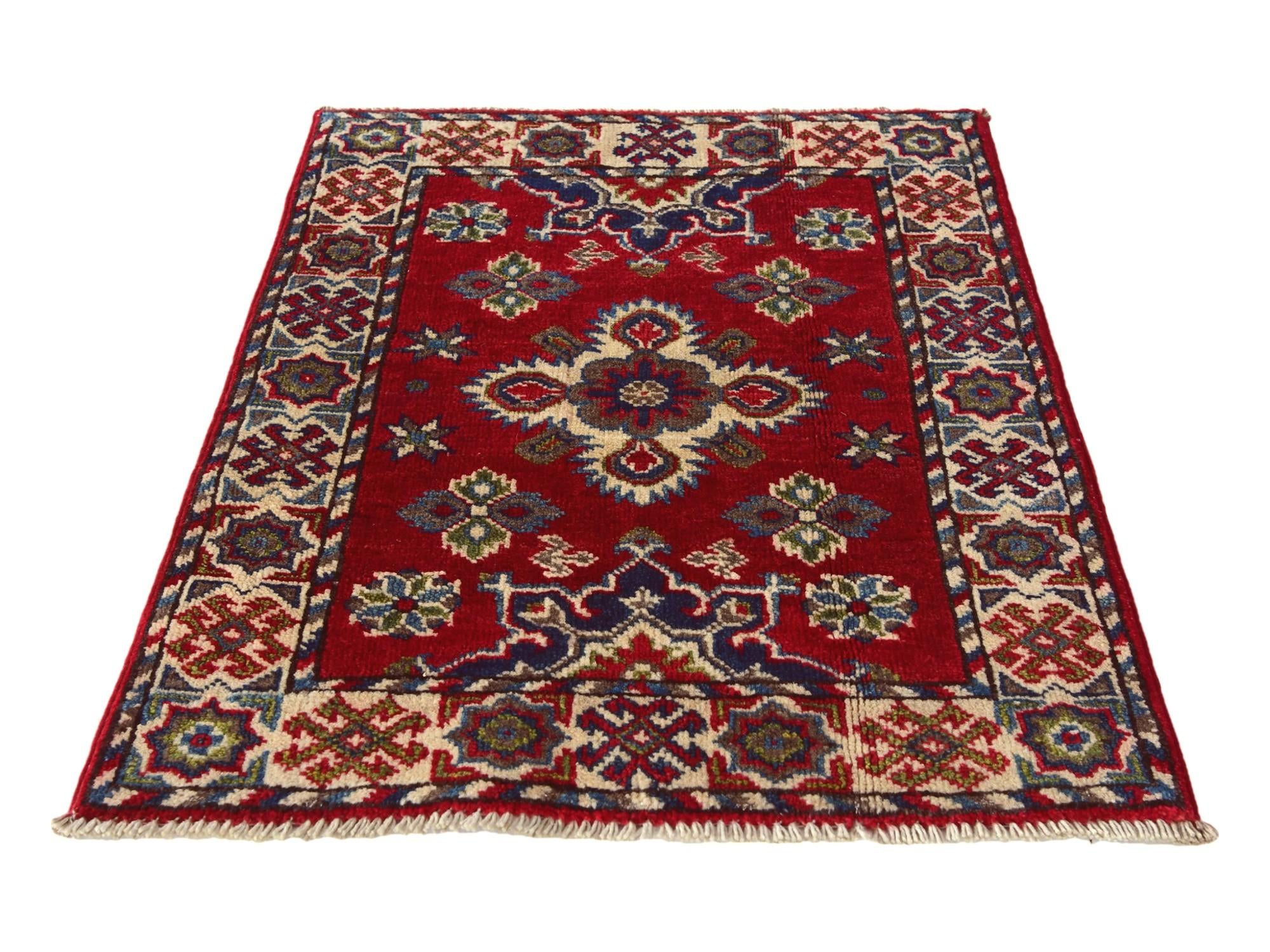 2' x 2' 10 Hand Knotted Kazak Rug