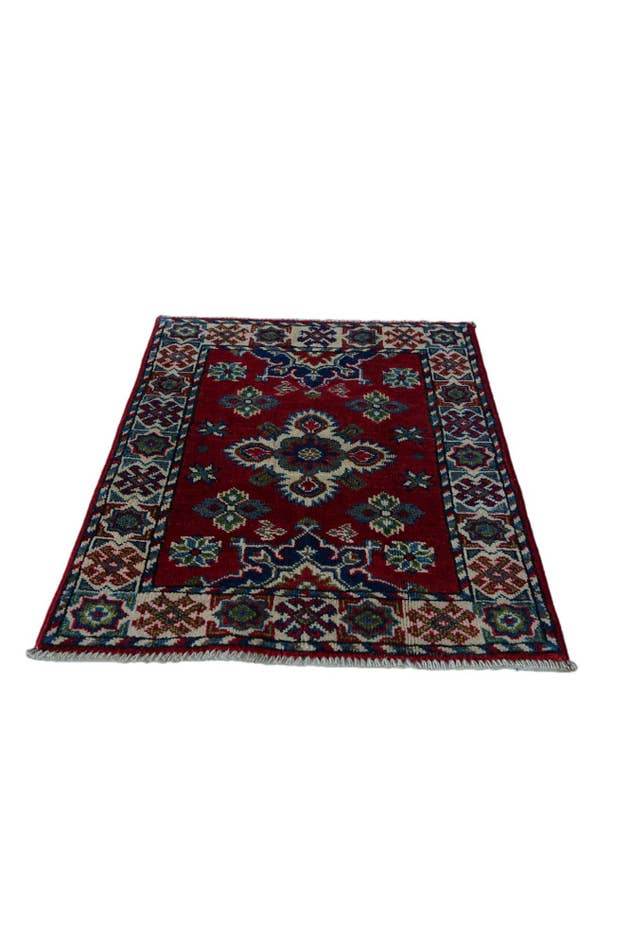 Detail image of 2' x 2' 10 Hand Knotted Kazak Rug