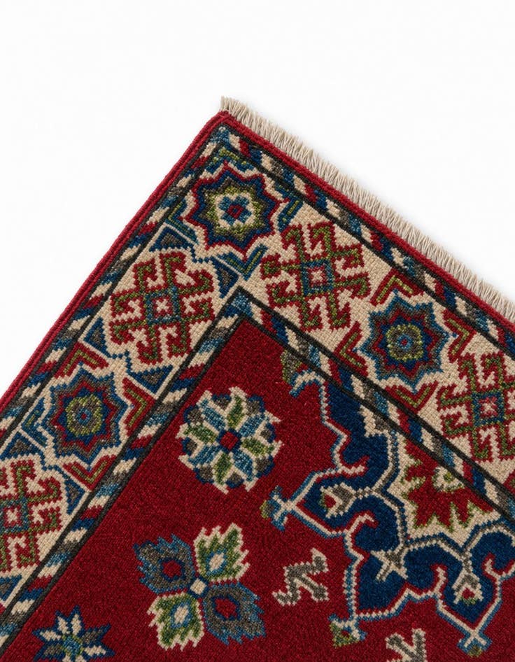 Detail image of 2' x 2' 10 Hand Knotted Kazak Rug