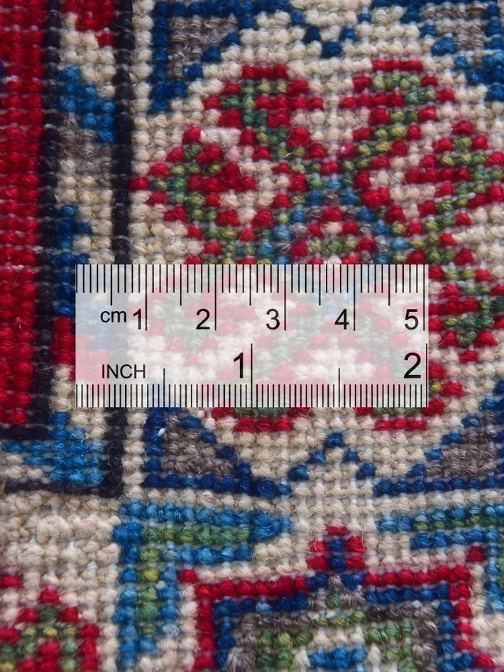 Detail image of 2' x 2' 10 Hand Knotted Kazak Rug
