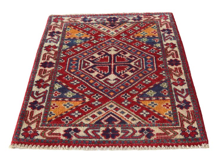 Detail image of 2' x 3' Hand Knotted Kazak Rug