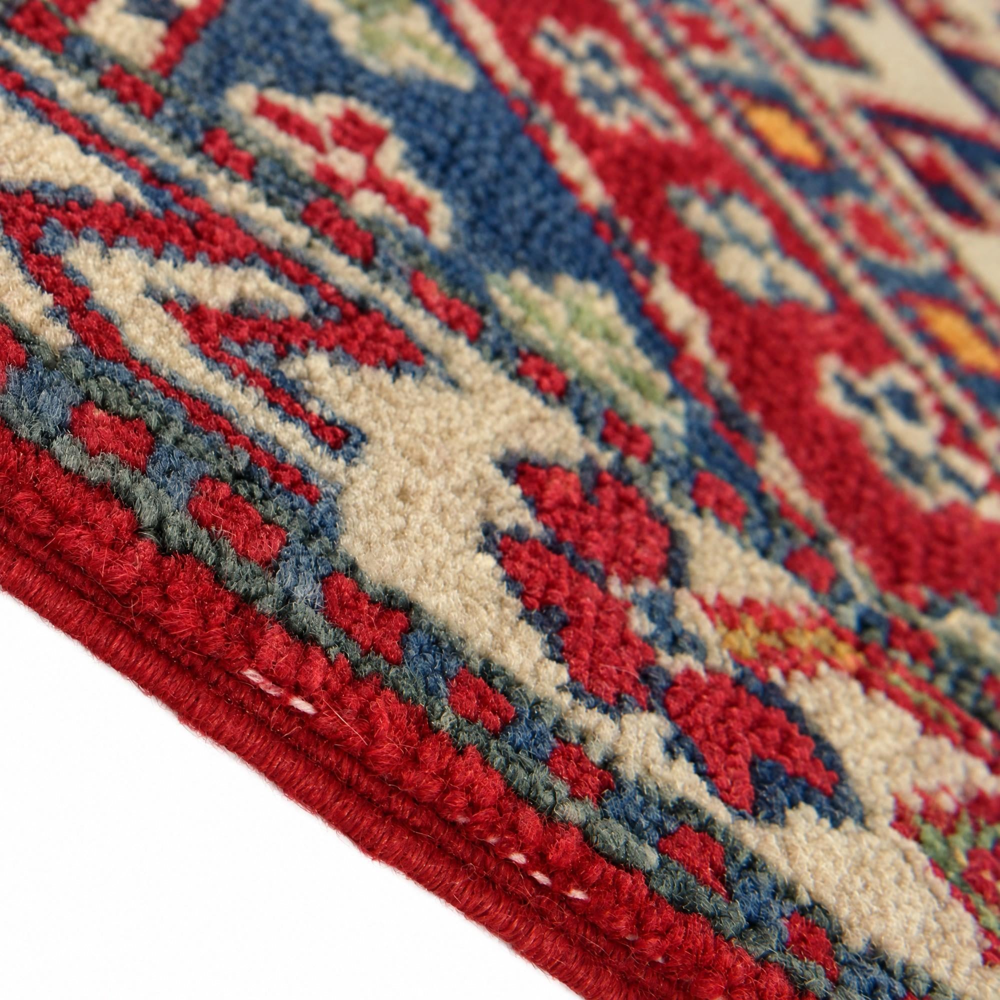 60cm x 90cm Hand Knotted Kazak Rug