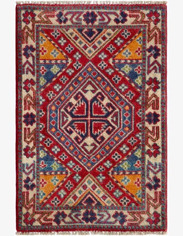 2' x 3' Hand Knotted Kazak Rug