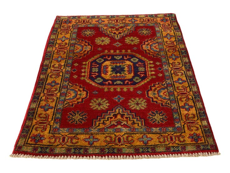 Detail image of 2' 1 x 3' 3 Hand Knotted Kazak Rug