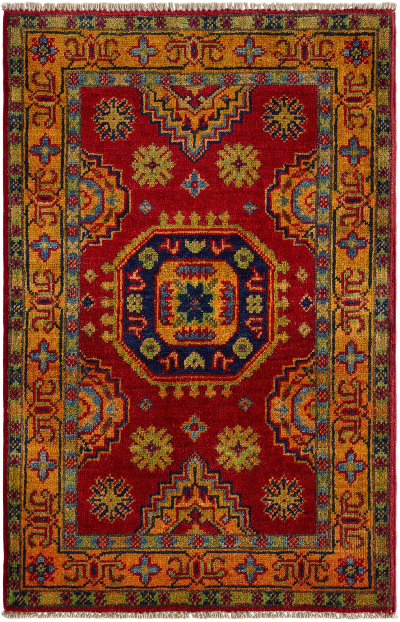 2' 1 x 3' 3 Hand Knotted Kazak Rug