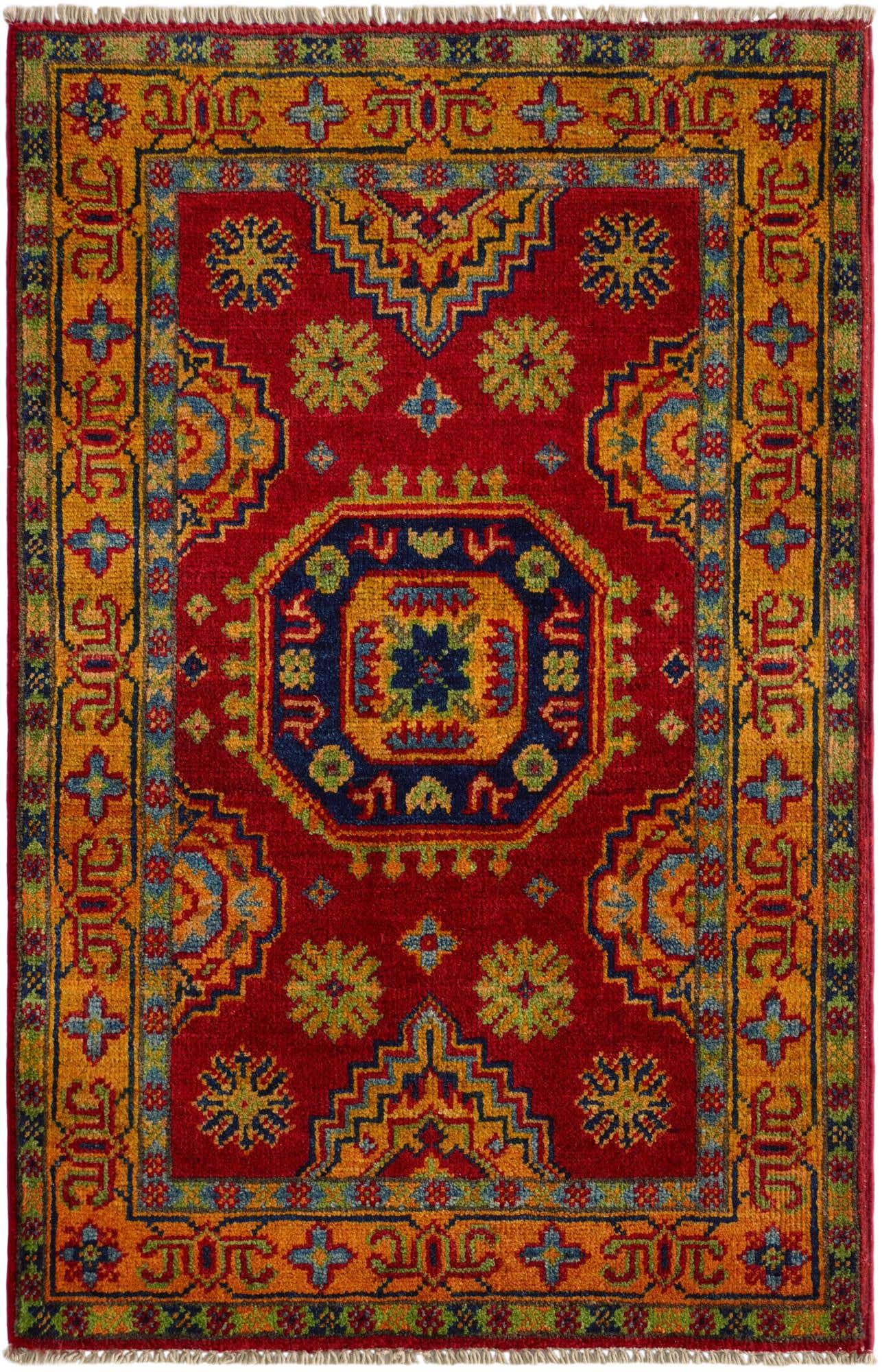 2' 1 x 3' 3 Hand Knotted Kazak Rug
