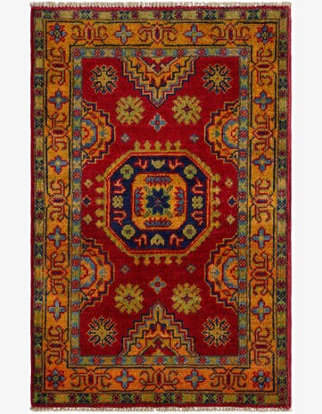 2' 1 x 3' 3 Hand Knotted Kazak Rug