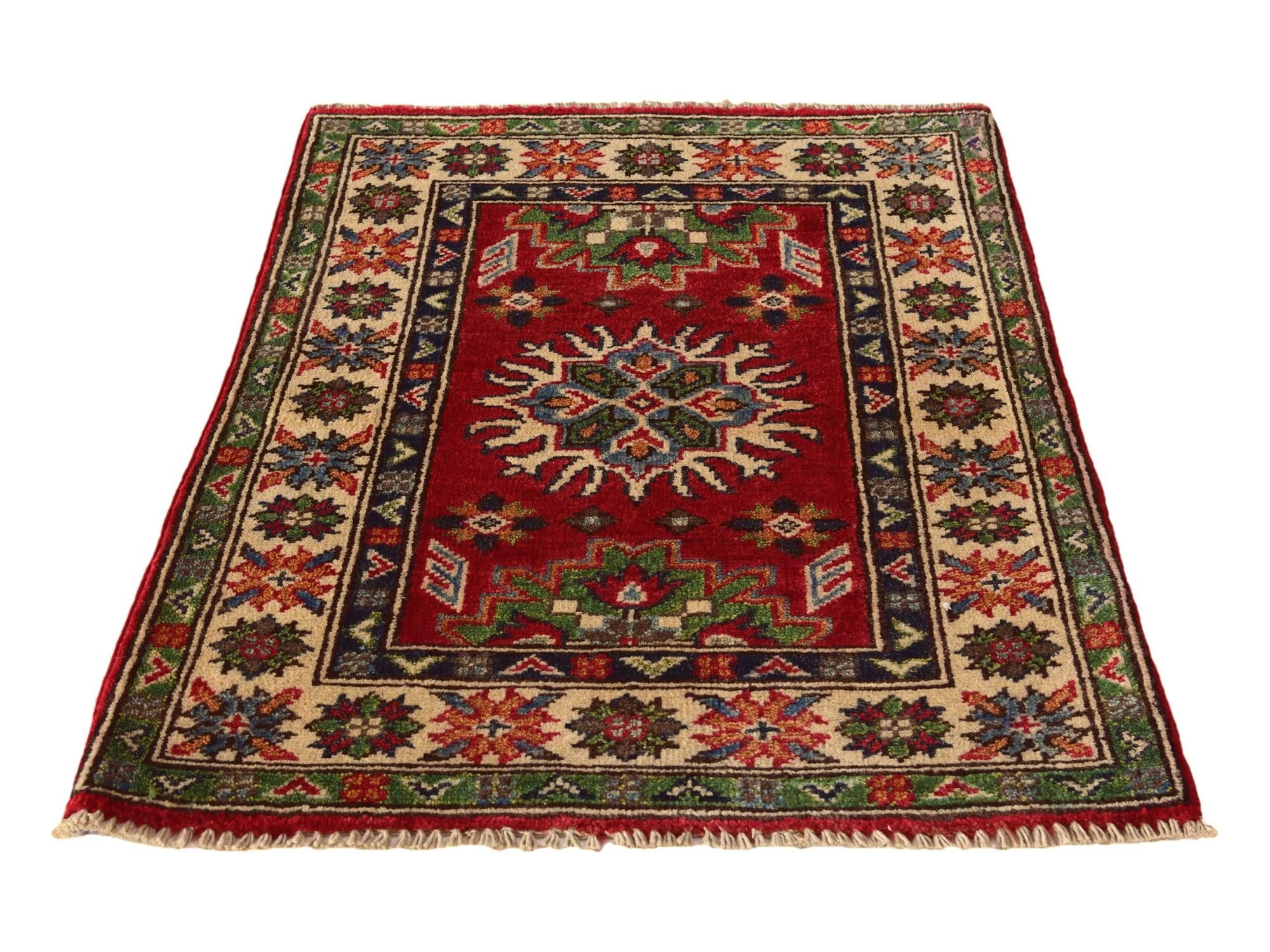 2' 1 x 2' 9 Hand Knotted Kazak Rug