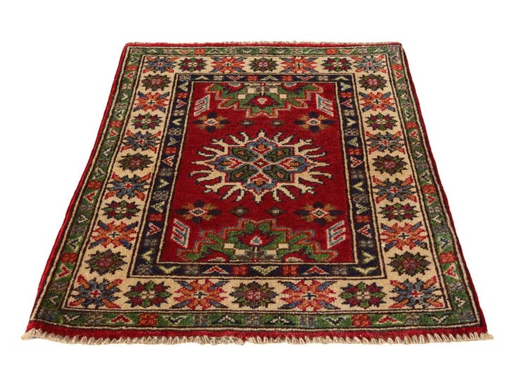 Detail image of 2' 1 x 2' 9 Hand Knotted Kazak Rug