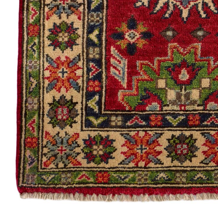Detail image of 2' 1 x 2' 9 Hand Knotted Kazak Rug