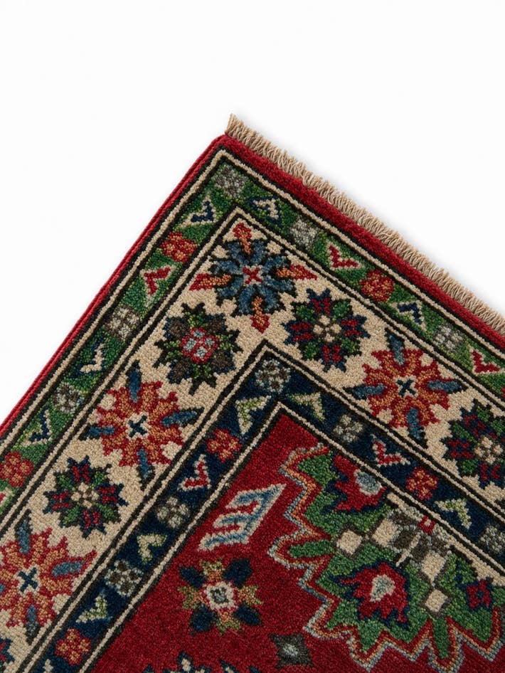 Detail image of 2' 1 x 2' 9 Hand Knotted Kazak Rug