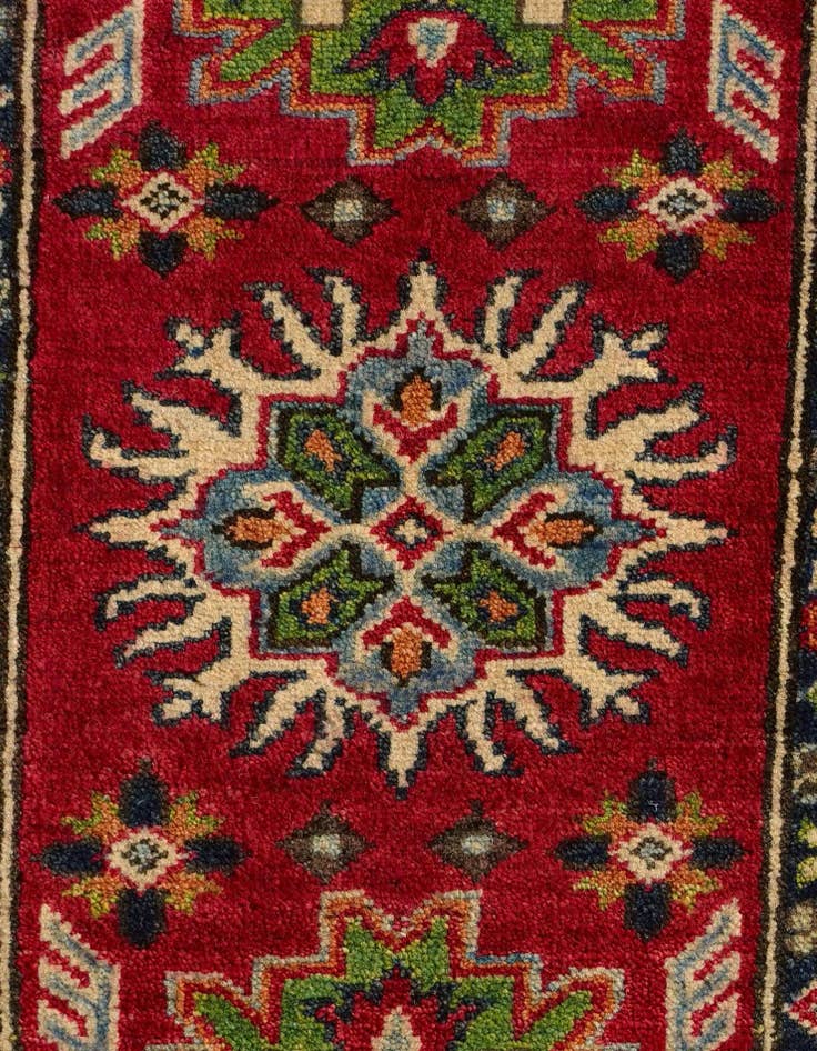 Detail image of 2' 1 x 2' 9 Hand Knotted Kazak Rug