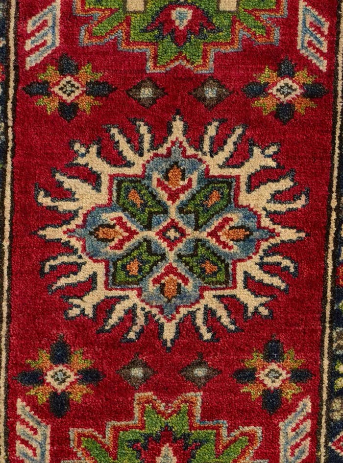 Detail image of 2' 1 x 2' 9 Hand Knotted Kazak Rug