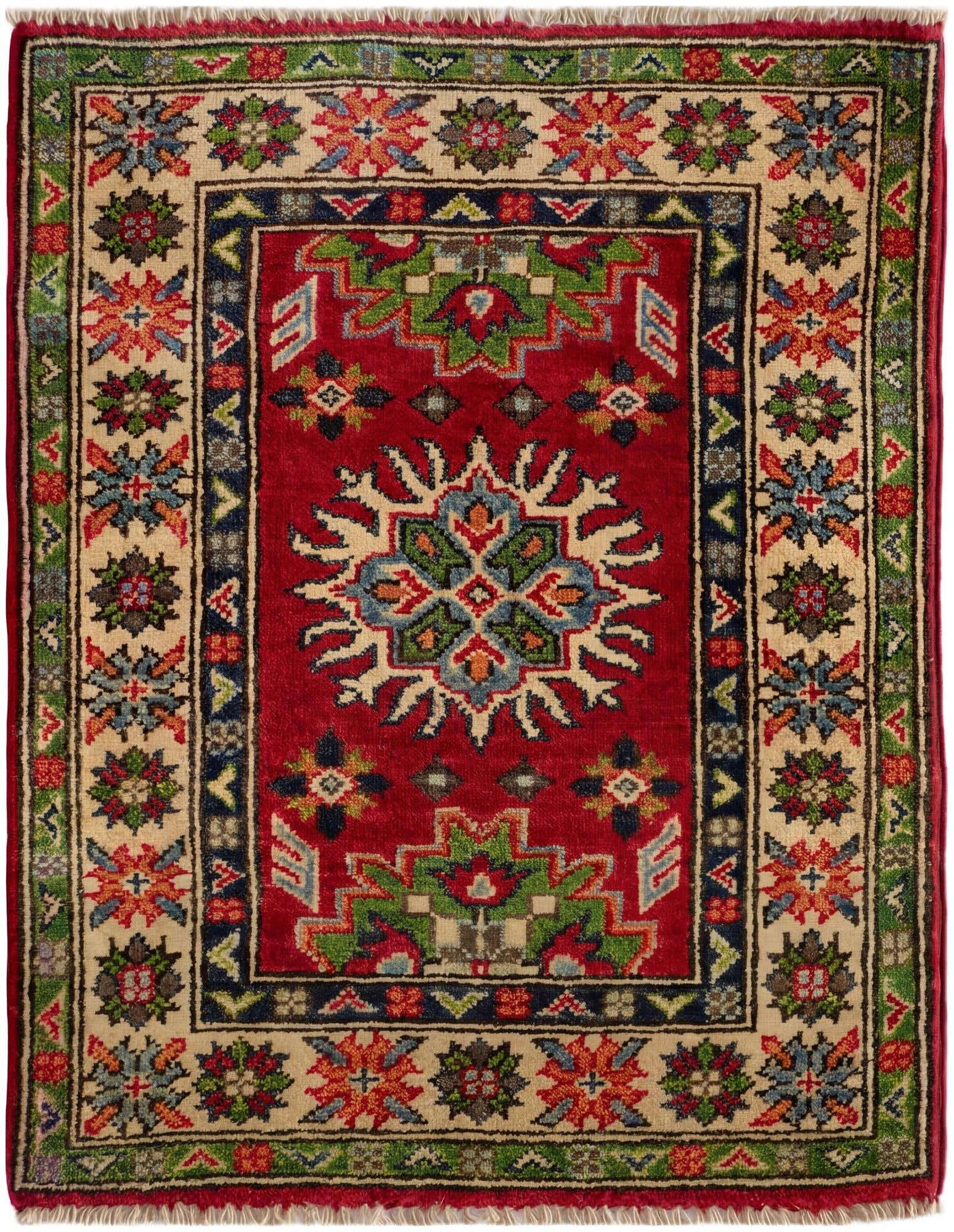 2' 1 x 2' 9 Hand Knotted Kazak Rug