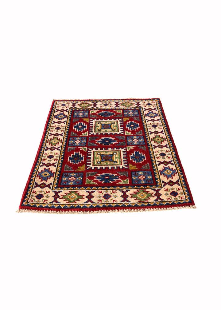 2' x 2' 11 Hand Knotted Kazak Rug