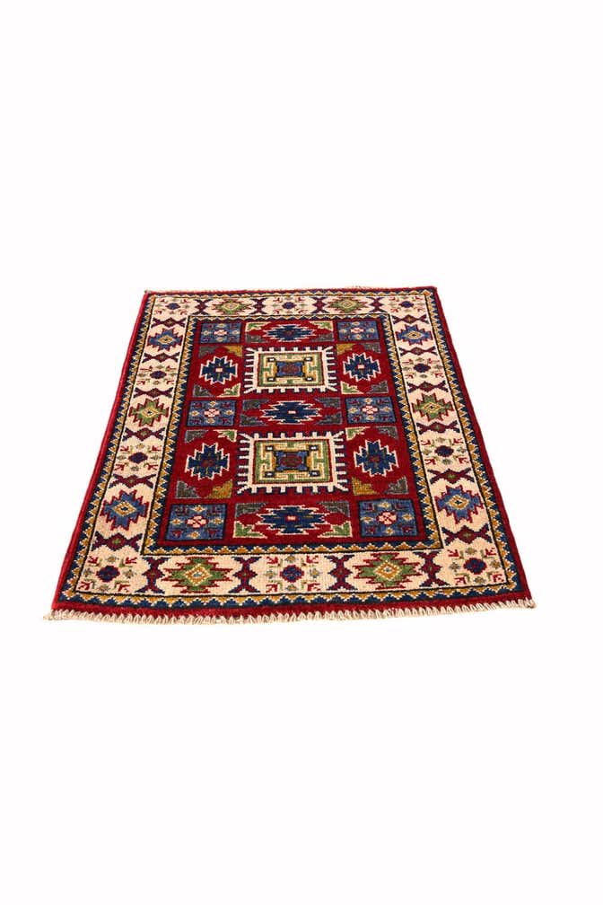 2' x 2' 11 Hand Knotted Kazak Rug