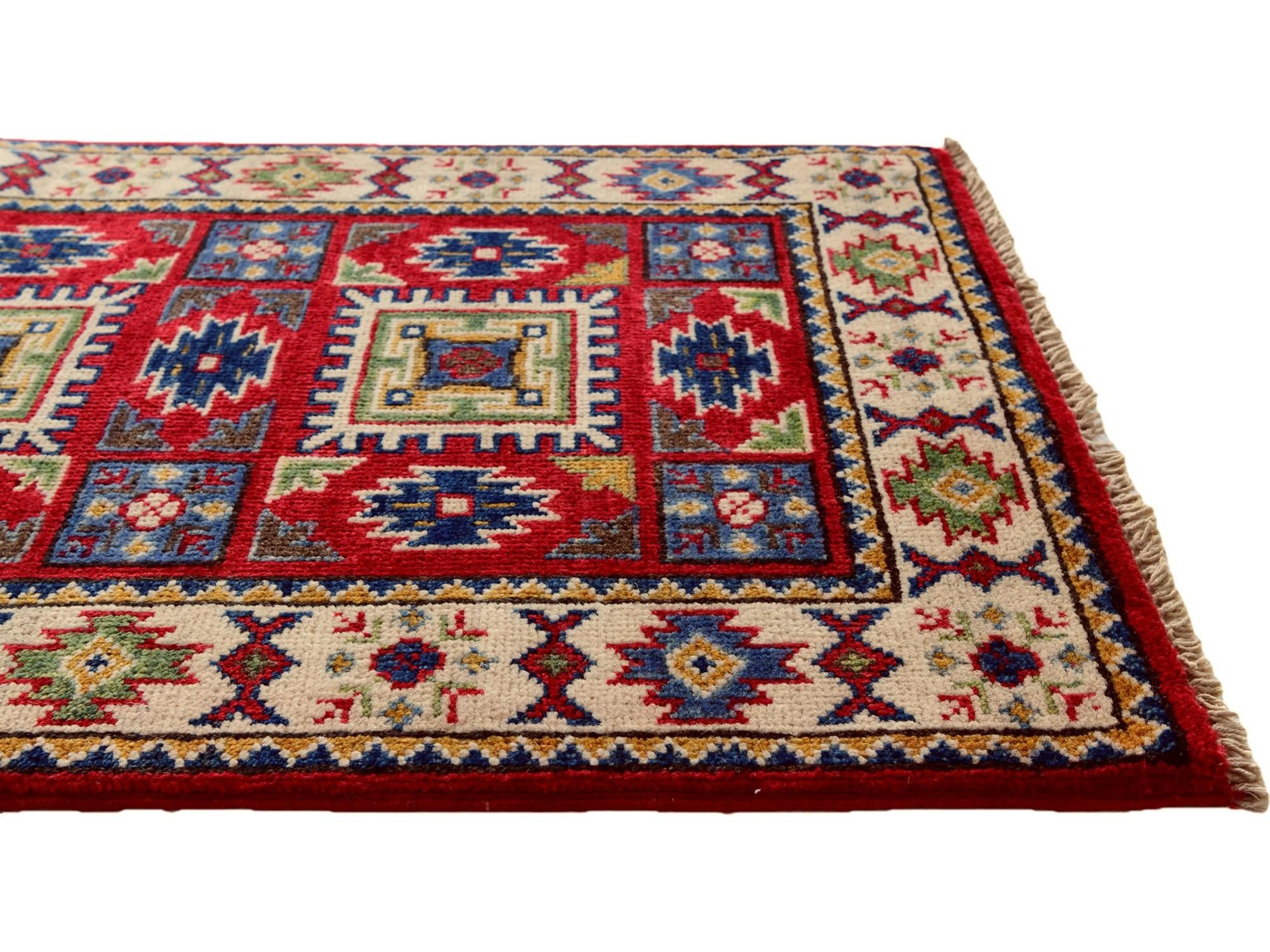 2' x 2' 11 Hand Knotted Kazak Rug
