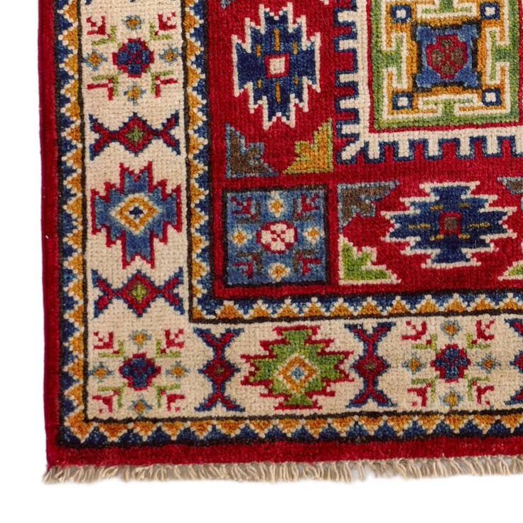 Detail image of 2' x 2' 11 Hand Knotted Kazak Rug