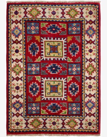 2' x 2' 11 Hand Knotted Kazak Rug