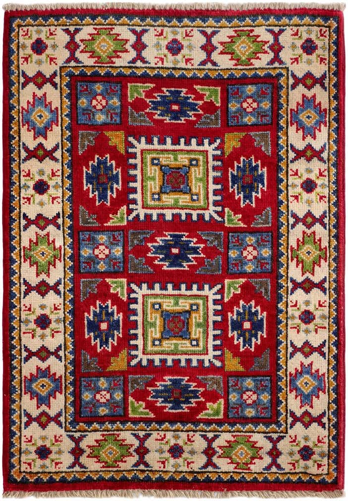 2' x 2' 11 Hand Knotted Kazak Rug