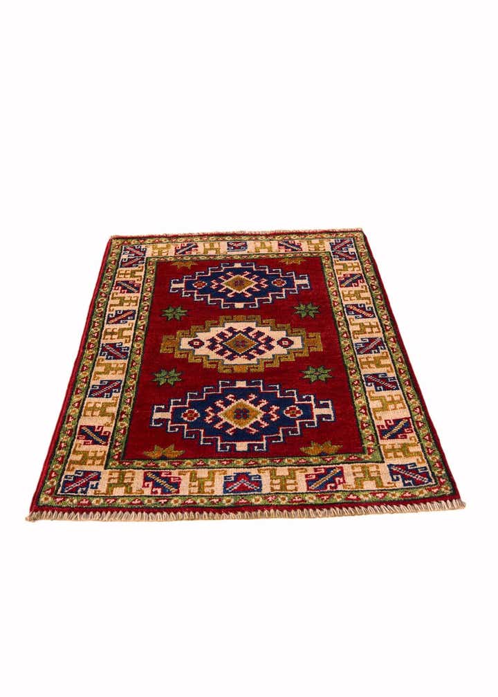 2' x 2' 10 Hand Knotted Kazak Rug