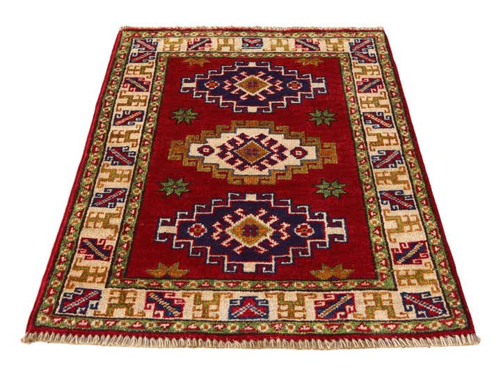 2' x 2' 10 Hand Knotted Kazak Rug