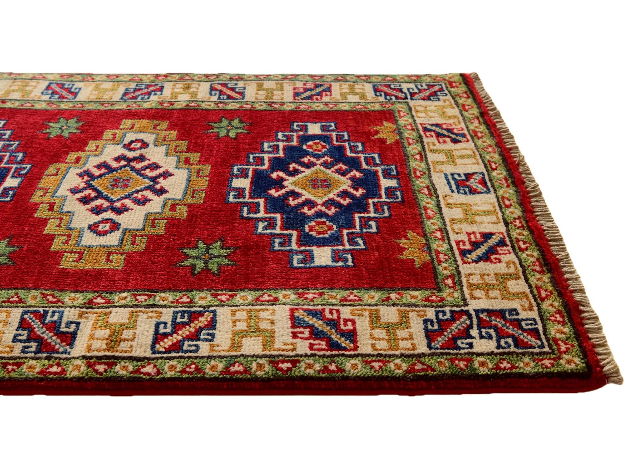 2' x 2' 10 Hand Knotted Kazak Rug
