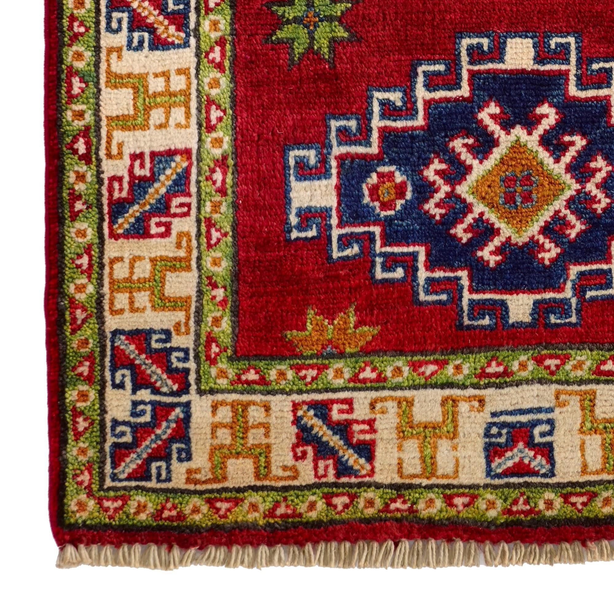 2' x 2' 10 Hand Knotted Kazak Rug