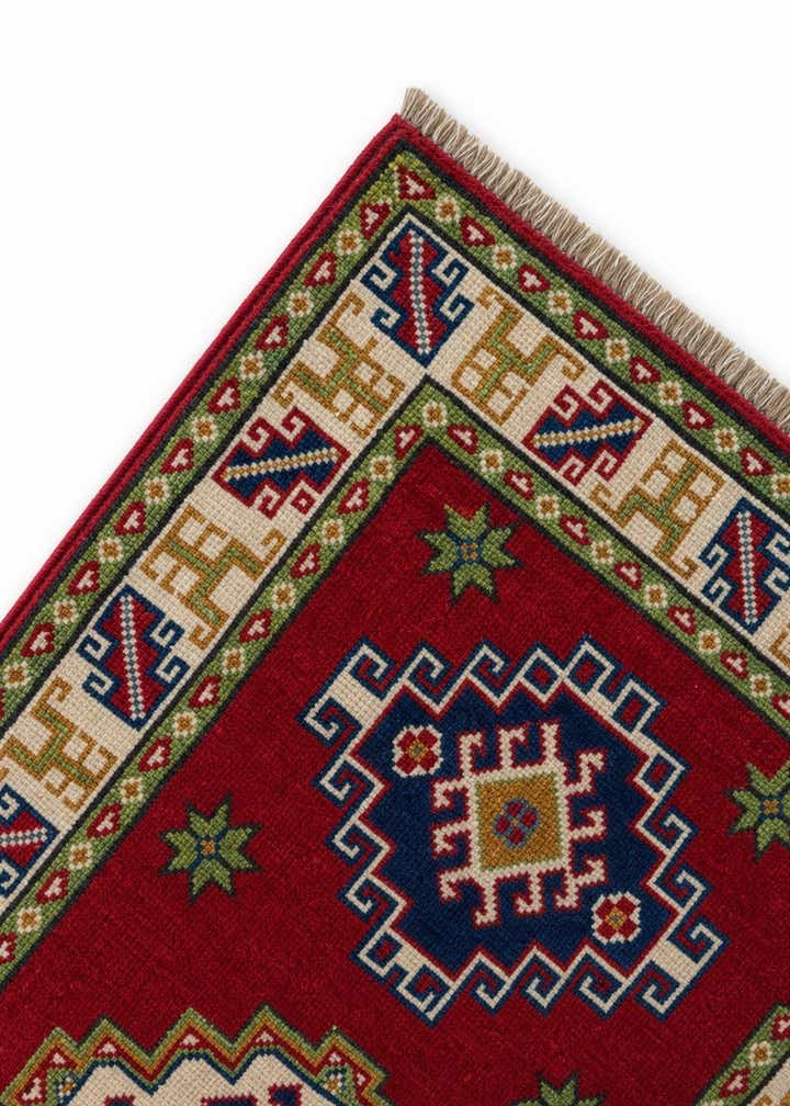 2' x 2' 10 Hand Knotted Kazak Rug