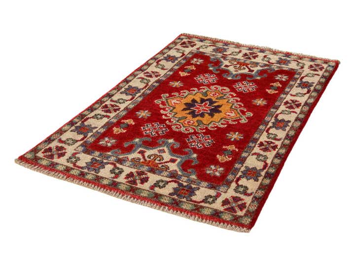 1' 11 x 2' 11 Hand Knotted Kazak Rug